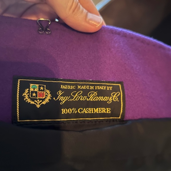 Lafayette 148 Purple Cashmere Blazer Sz 10 Made of Italian Loro Piana & Co Cashm - Picture 3 of 6